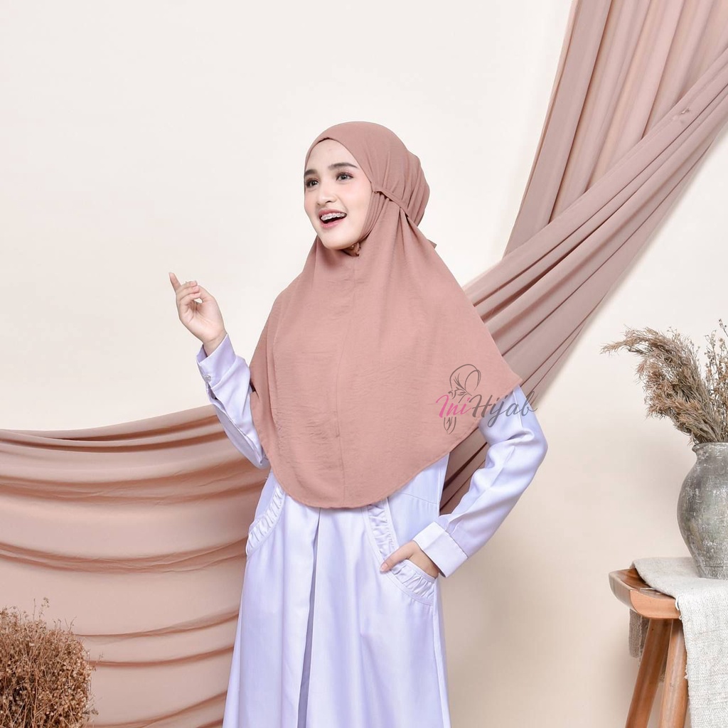 Ini Hijab - Bergo Crinkle 1 Layer