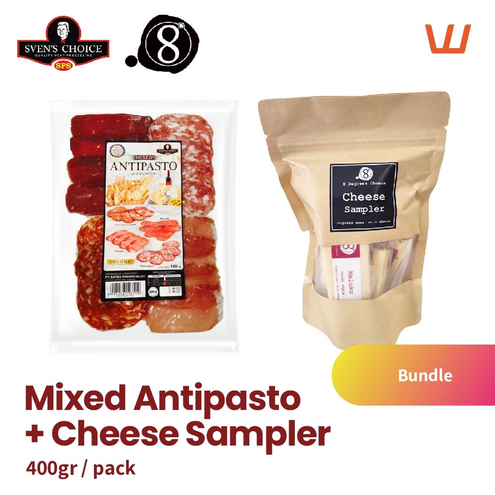 

Special Bundling Antipasto Sven's Choice & Organic Cheese Sampler 8 Degrees