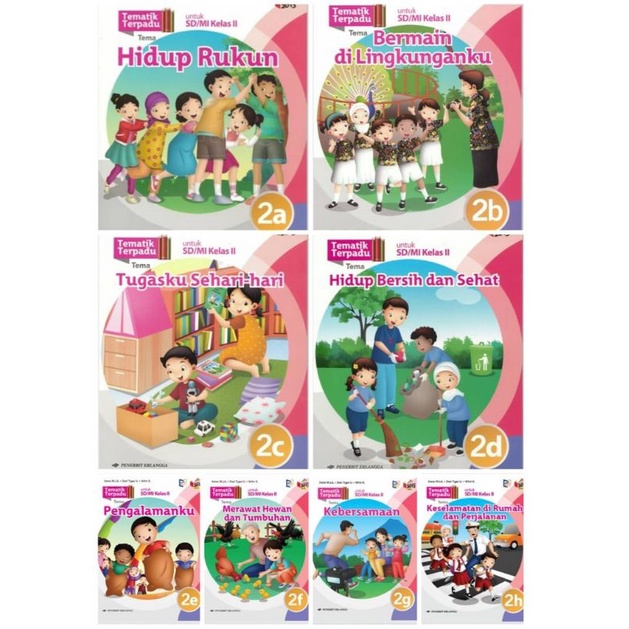 BUKU TEMATIK TERPADU ERLANGGA KELAS 2 & 5