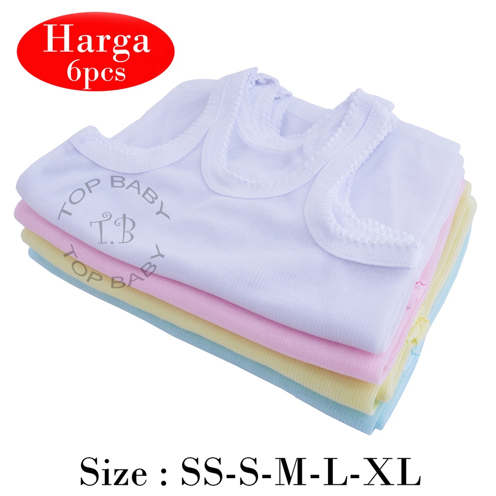 6 Pcs Singlet Salur/ Kaos Dalam Salur Anak - 4759