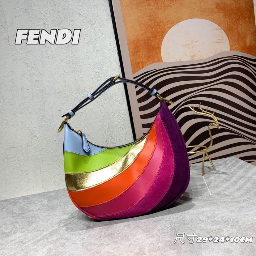 Jual Fendi highend new crescent armpit ceiling bag Shopee Indonesia