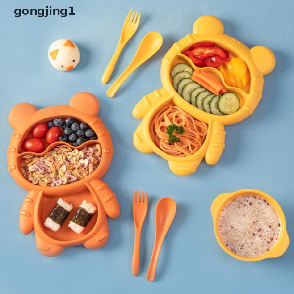 Ggg 4pcs /Set Kreatif Lucu Kartun Rumah Tangga Bayi Anak Makanan Peralatan Makan Set ID