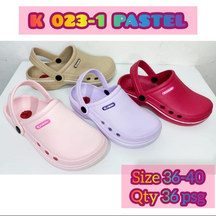 Komin Sepatu Sandal Bakpao Warna Pastel