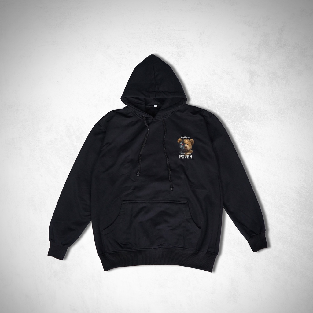 Jaket Hoodie Pria Wanita Jaket Fleece PANDA BELIEVE