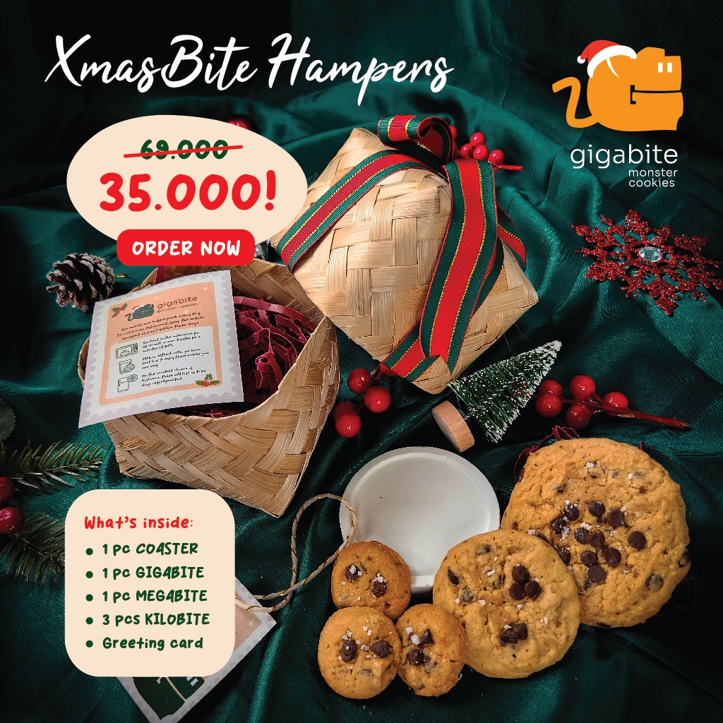 

Hampers Christmas & New Year Gift Cookies Box GIGABITE