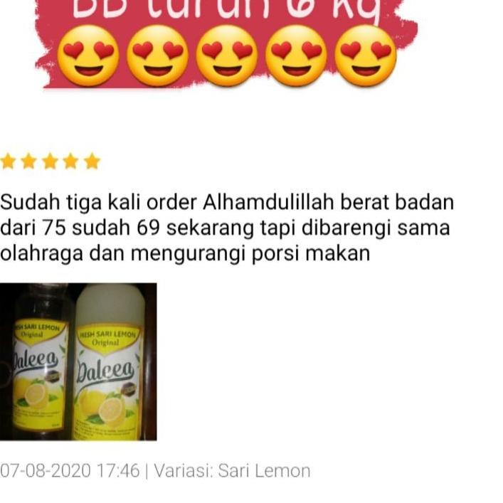 

Quality Control✅Fresh Sari Lemon Daleea Premium 500 ml ASLI ORIGINAL|RA4