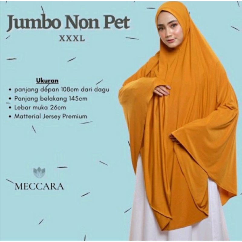 Hijab jumbo jersey Non pet Size XXL terbaru kekinian