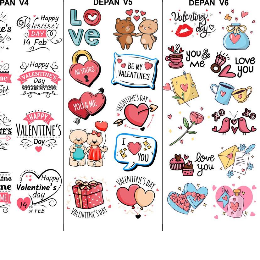 

Edible Stamp / Sticker Makanan VALENTINE