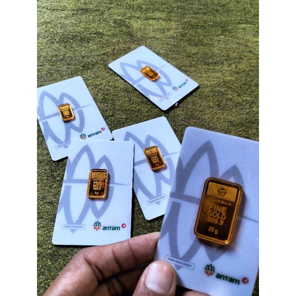 RS Kartu Replika logam Mulia Emas minigold 0,5gr 1 gr 2gr 3gr 5gr 10gr untuk mahar / Dekorasi / Maha