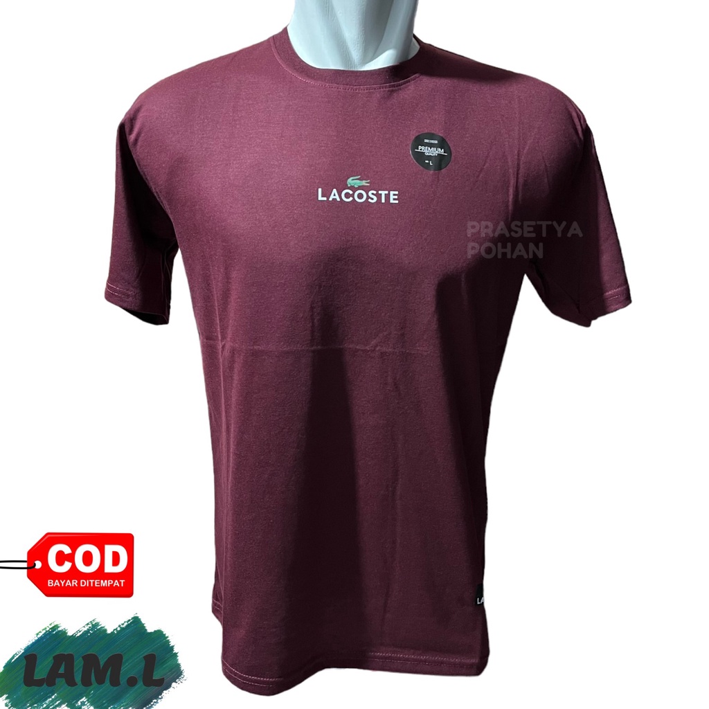 Men's T Shirts Cotton Combed - Kaos Pria Berbahan Katun RED