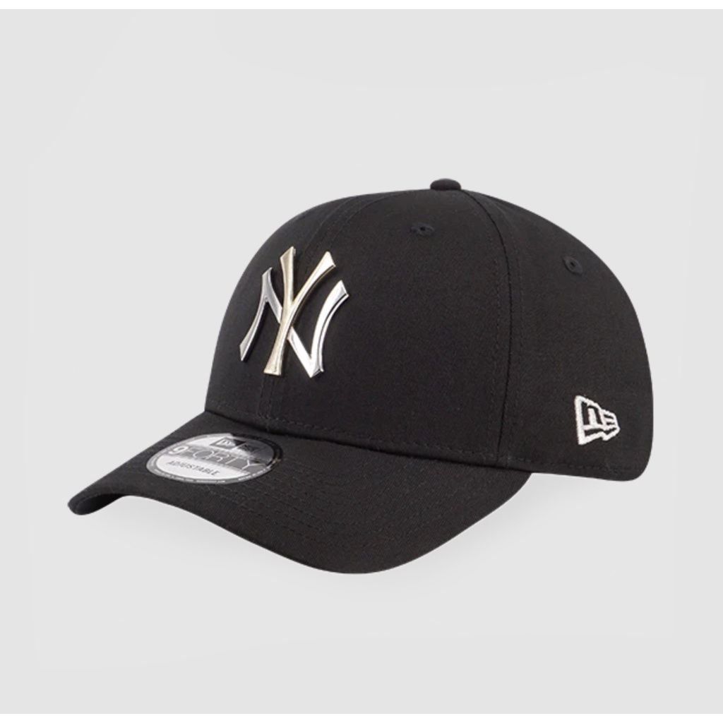 Topi New Era 9Forty 2 Tone Metal Badge New York Yankees Black Cap 100% Original Resmi