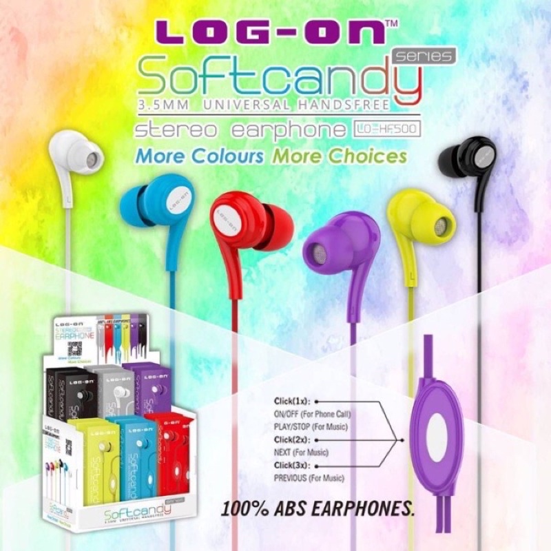 Log on headset SOFTCANDY HF 500 handsfree earphone