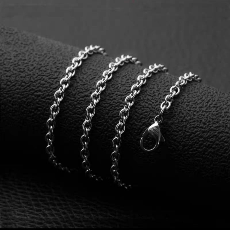 KALUNG TITANIUM PRIA ANTI KARAT/KALUNG RANTAI KECIL/KALUNG STANLEES STELL