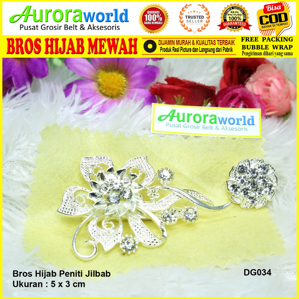 Auroraworld Bros Permata Bros Hijab Mewah Kualitas Super bisa COD