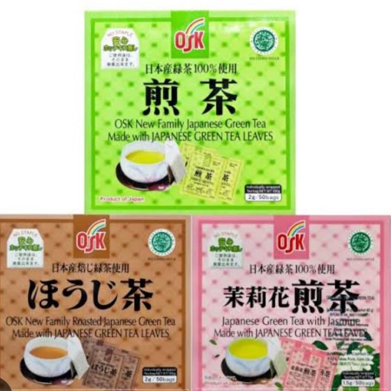 

OSK JAPANESE GREEN TEA 100G/ TEH HIJAU SACHET JEPANG/GREENTEA TEA BAG -ORIGINAL