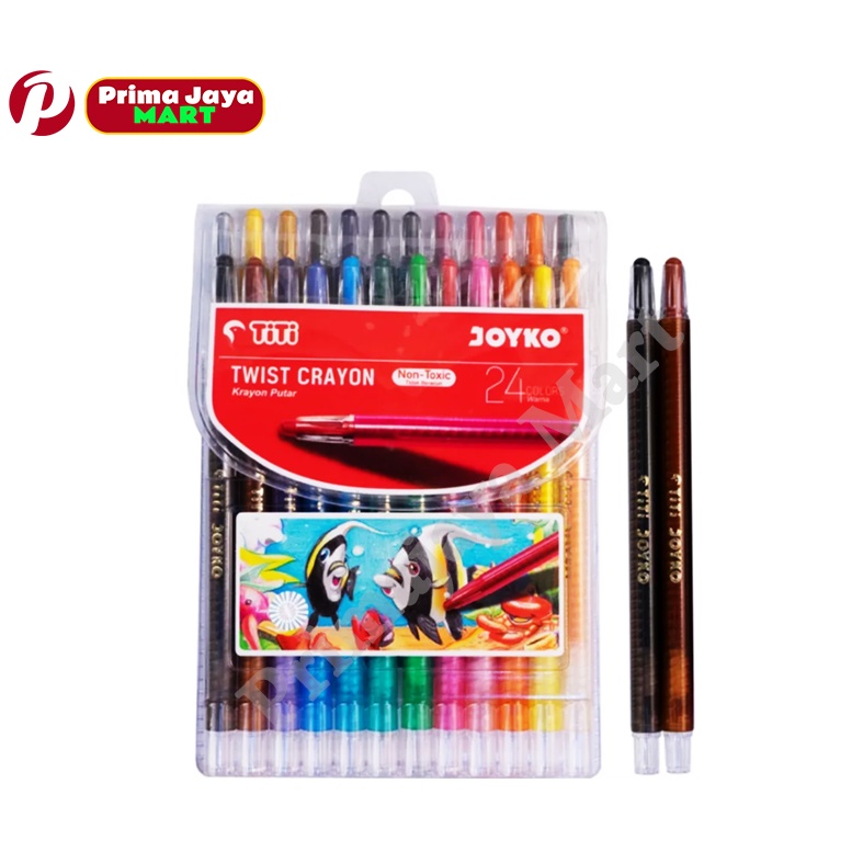 

Crayon Putar Joyko 24 Warna ( Set )