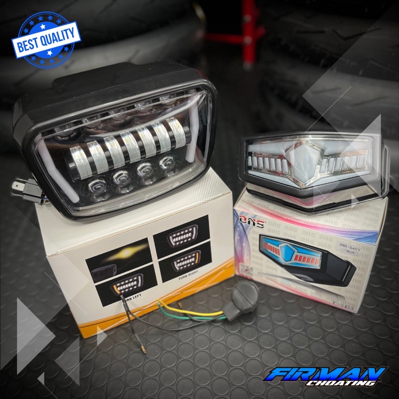 Lampu Daymaker set stoplam variasi model ori free soket lampu depan