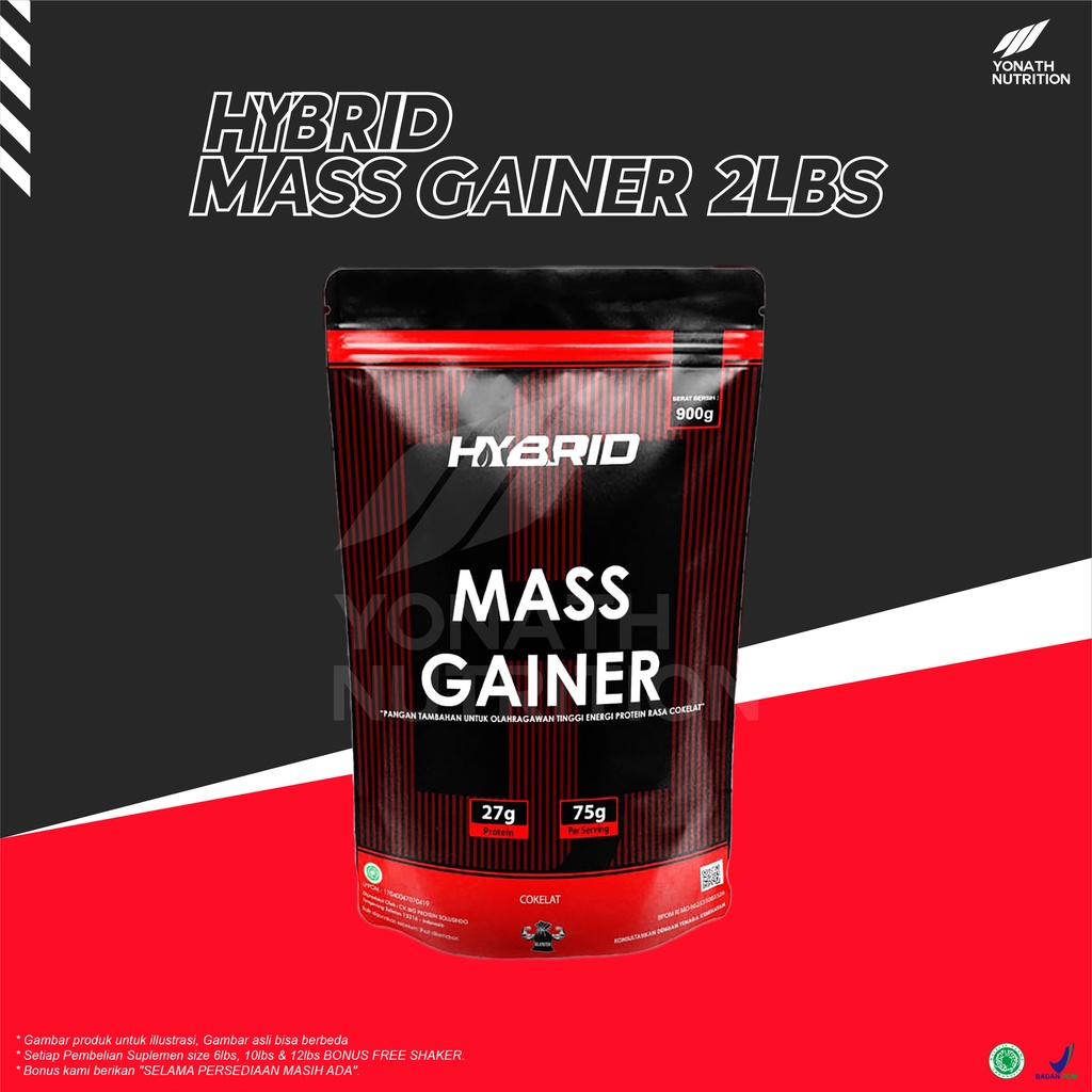 HYBRID Mass Gainer 2lbs - Suplemen HALAL