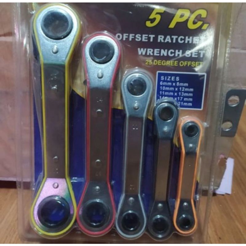 kunci pas ratchet set 5 pcs