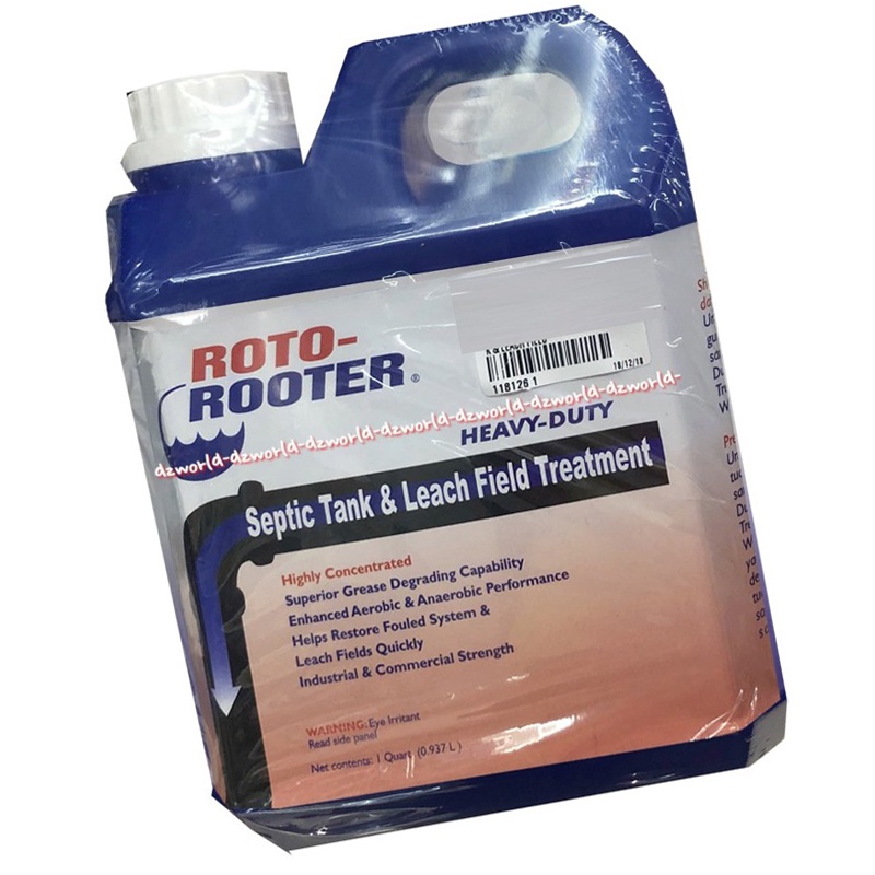 Roto-Rooter 0.93L Septic Tank &amp; Leach Field Treatment Cairan Pembersih Pipa Septik Tank 0.93 Liter Roto Rooter Septiptang Mampet Tersumbat