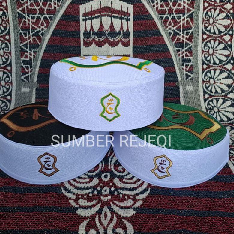 ↝ Peci songkok kopiah pakistan original full bordir peci pakistan putih peci pakistan anak peci paki