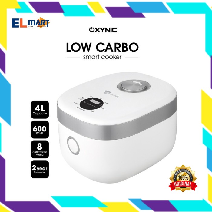 Oxynic Low 4 Liter Carbo Rice Cooker Smart 4L Low Sugar 600W