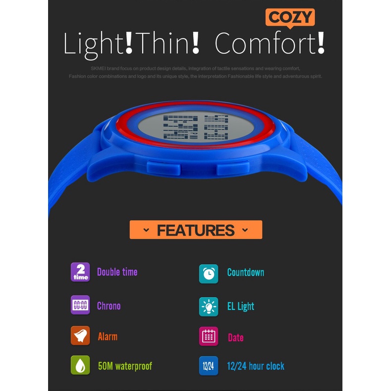 Jam Tangan Digital Pria Blackout Super Exclusive DG1206