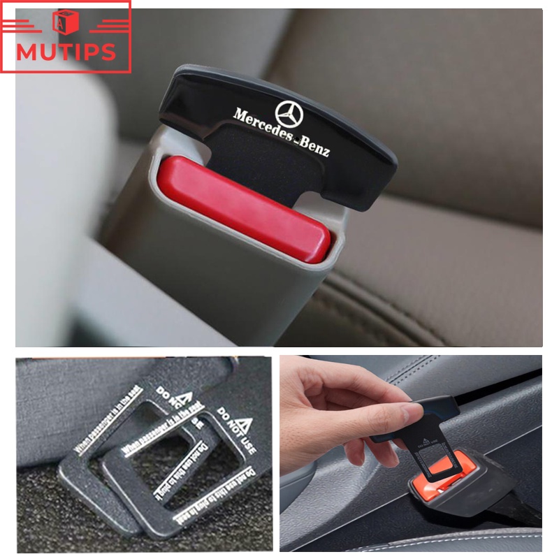 Mercedes-benz 1/2Pcs Gesper Sabuk Pengaman Mobil Klip Metal Hard Plug Alarm Stopper Menghilangkan Suara Untuk W212 W204 W220 W206 W124 W213 W207 W211 W205 W218 W2222