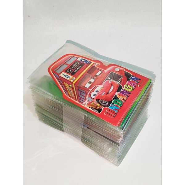 UNDANGAN ULANG TAHUN MOTIF KARAKTER/ UNDANGAN ULANG TAHUN ANAK/ UNDANGAN ULANG TAHUN LUCU/ UNDANGAN 