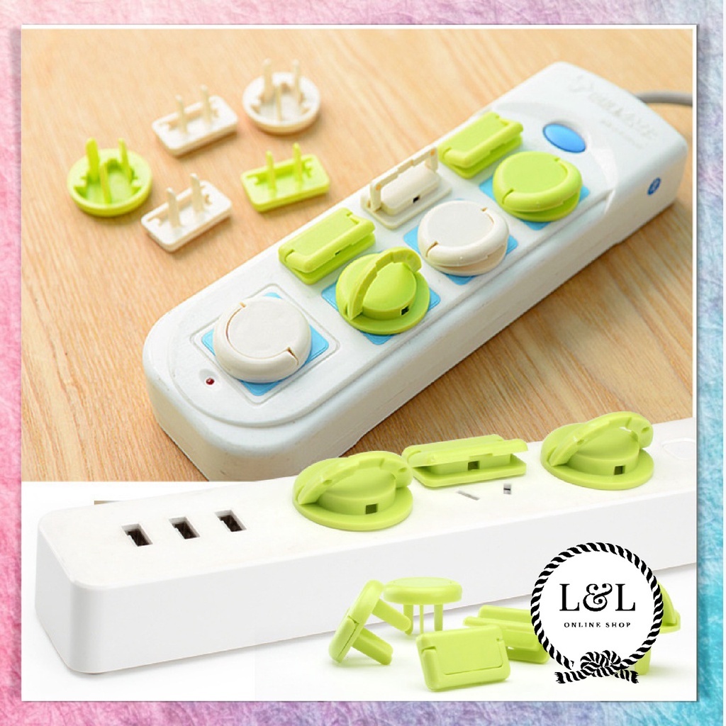 Penutup Colokan Listrik Bayi Pengaman Stop Kontak Pelindung Tutup Stop Kontak Socket Cover Electrical Safety 2 Kaki dan 3 Kaki