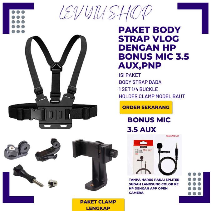 Body Strap Hp Holder Chest Smartphone Camera Dada Mounting Handphone