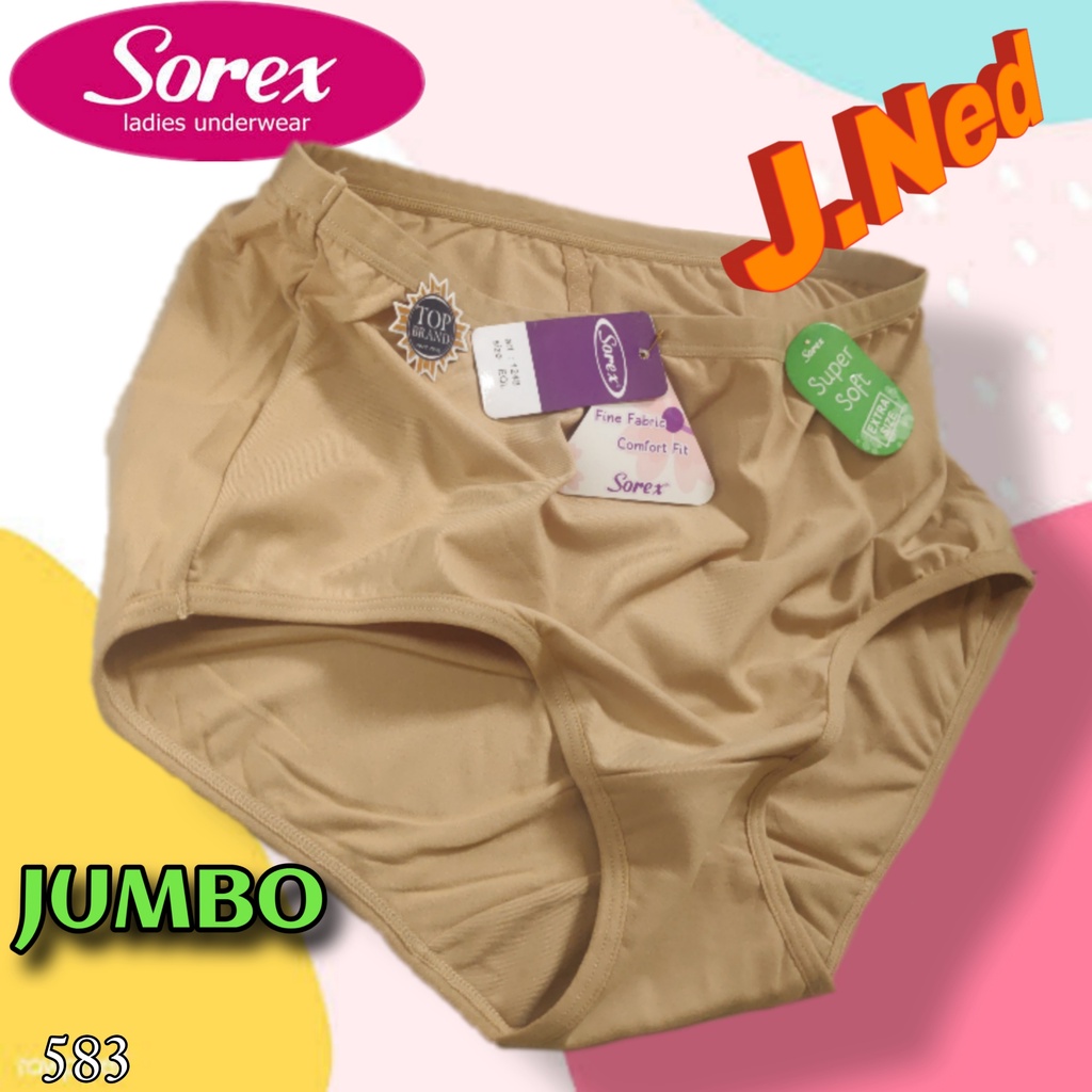 J583 (Harga Satuan) Sorex Celana Dalam Wanita Jumbo Extra Size Xxxl - Xxxxxl ( Eql - Qxl )