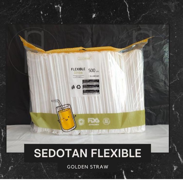 ヂ Sedotan Boba OXO Golden Straw Steril isi 250 Hitam Plastik ukuran 1221 12mm Golden Straw Kemasan P