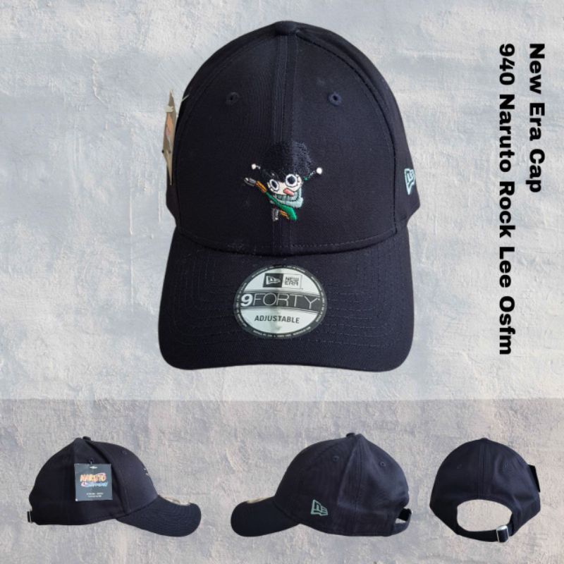TOPI NEW ERA ORIGINAL NARUTO ROCK LEE HITAM