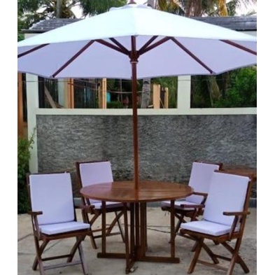 Meja & Kursi Jati Payung Taman