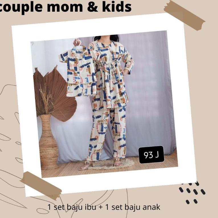 BO.21De22ᵂ– Couple ibu dan anak rayon / set rayon couple / couple ibu anak / setelan couple