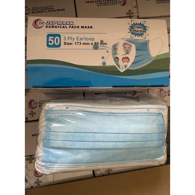 masker medis 3ply jsp Kemenkes isi 50 pcs t-sskusby Ayo Beli