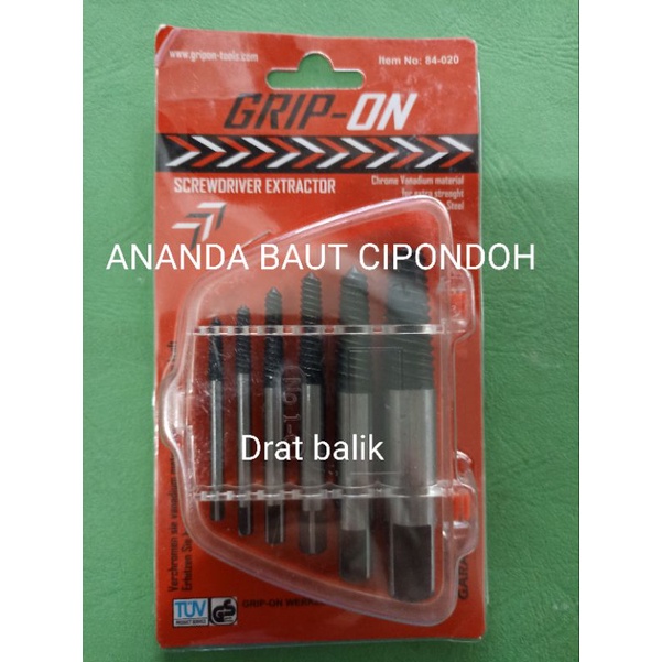 kunci tap drat balik untuk buka baut patah