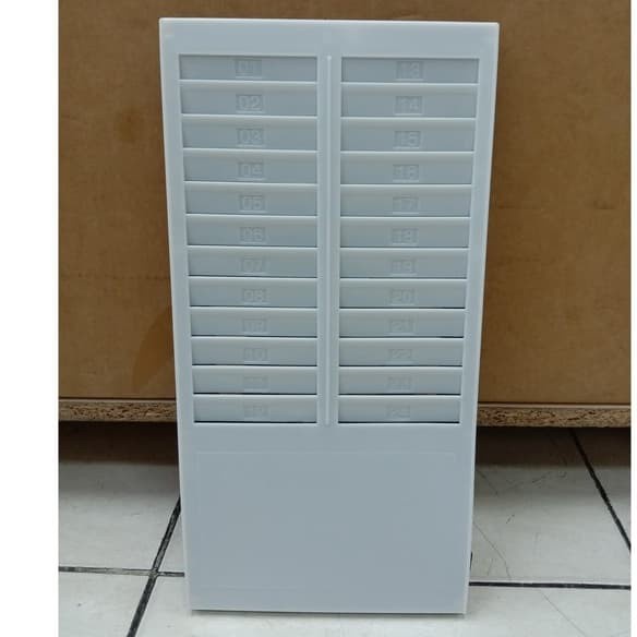 Ready Stok Rak Absensi isi 24 sheet Plastik - Tempat Kartu Absen 3974