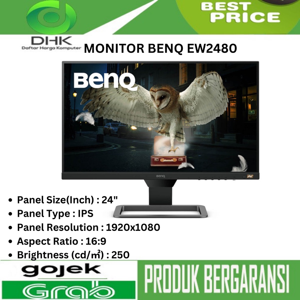 Monitor LED BENQ EW2480 24&quot; IPS HDMI