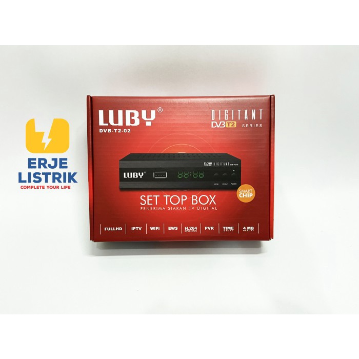 Set top box luby DVB - T2 - 02/siaran digital/tv/stb/reciver/digital BERKUALITAS
