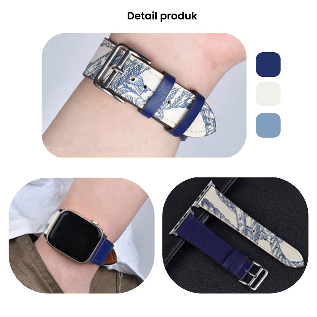 Leather Strap Apple Watch iWatch Replacement Band S7 41 mm 45 mm S6 5 4 3 2 1