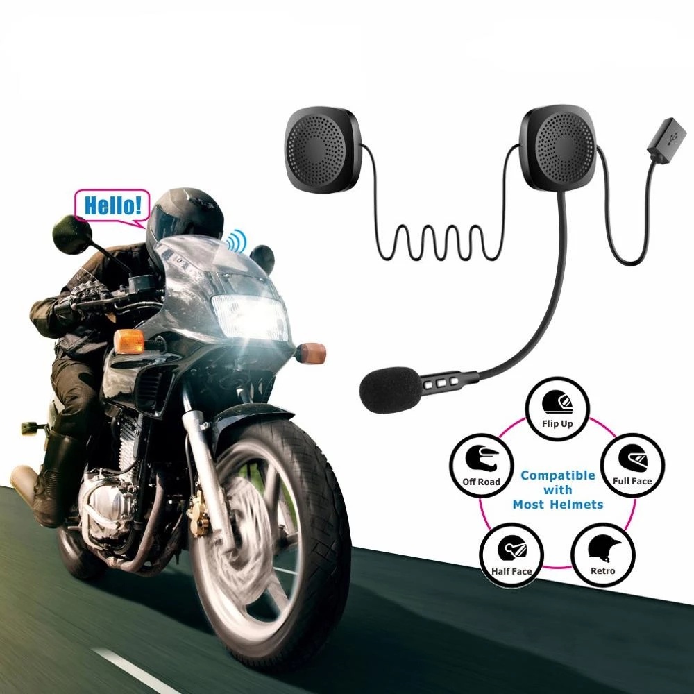 Intercom Headset Helm Bluetooth / HeadPhone Helm Bluetooth / Headset Helmet / Headset Bluetooth Helm