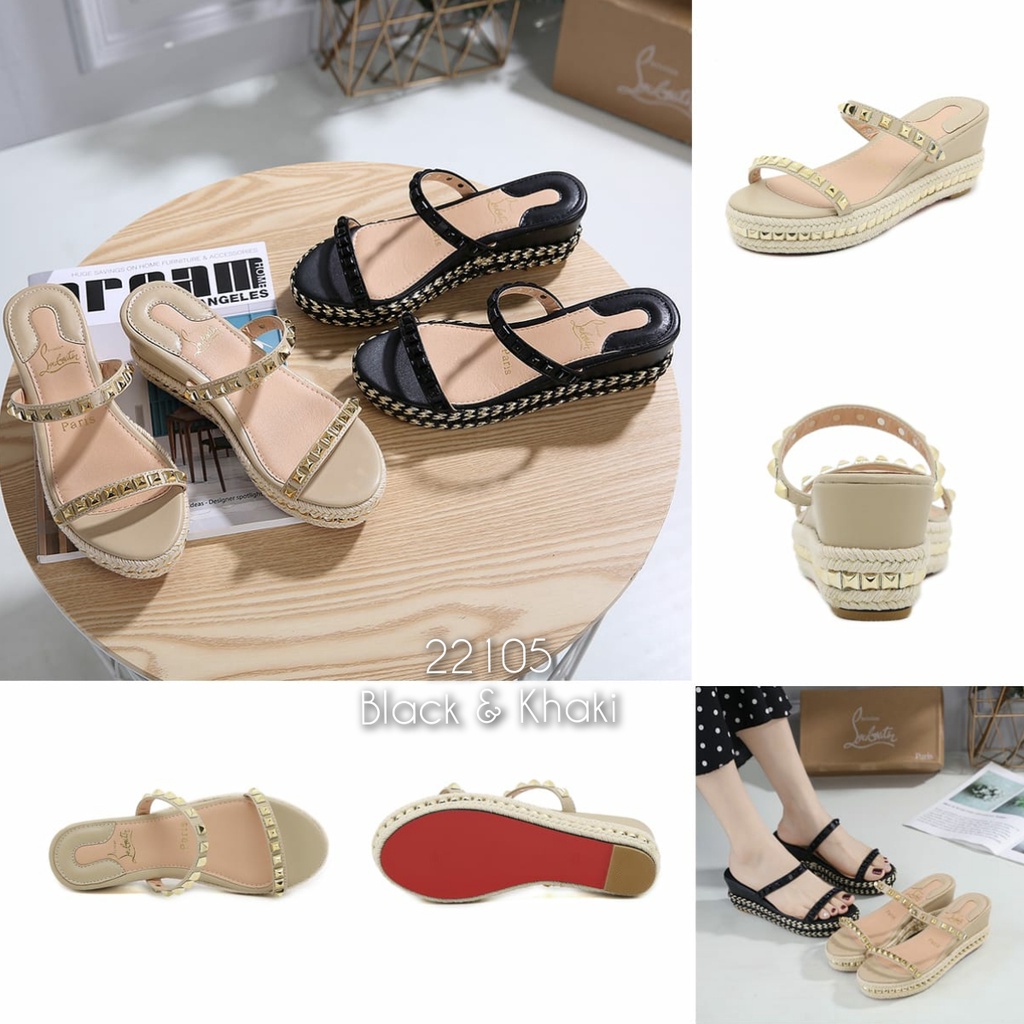 SANDAL WANITA IMPORT TERMURAH WEDGES KODE:  22105