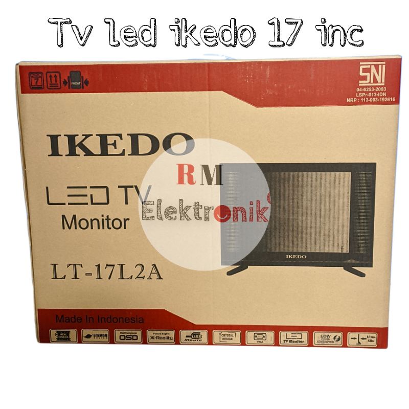 Tv led 17 inc ikedo (banjarmasin grab/shoope instan)