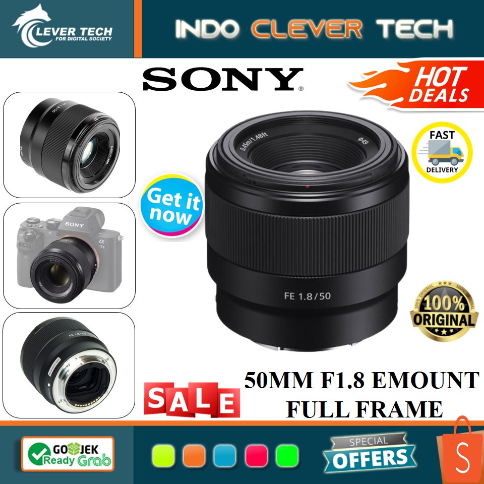 Sony FE 50mm f/1.8 Full Frame - Garansi Resmi