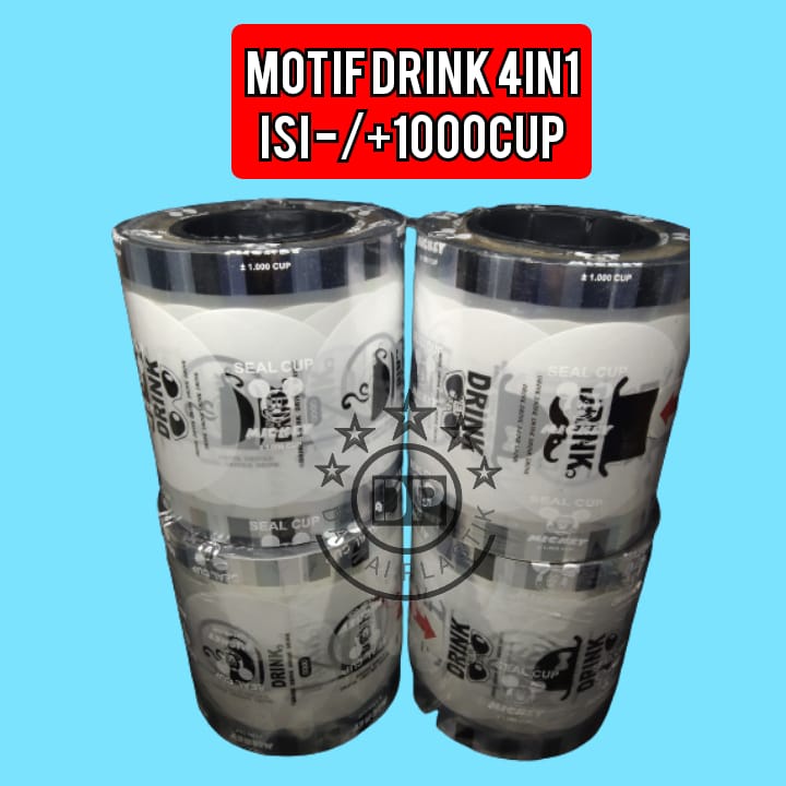 PLASTIK LID CUP SEALER CUP SEAL CUP 1000 CUP DRINK 4in1