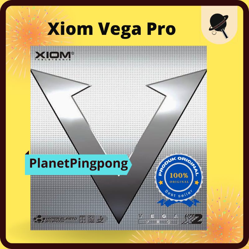 XIOM VEGA PRO Karet rubber bet pingpong tenis meja terbaik Original