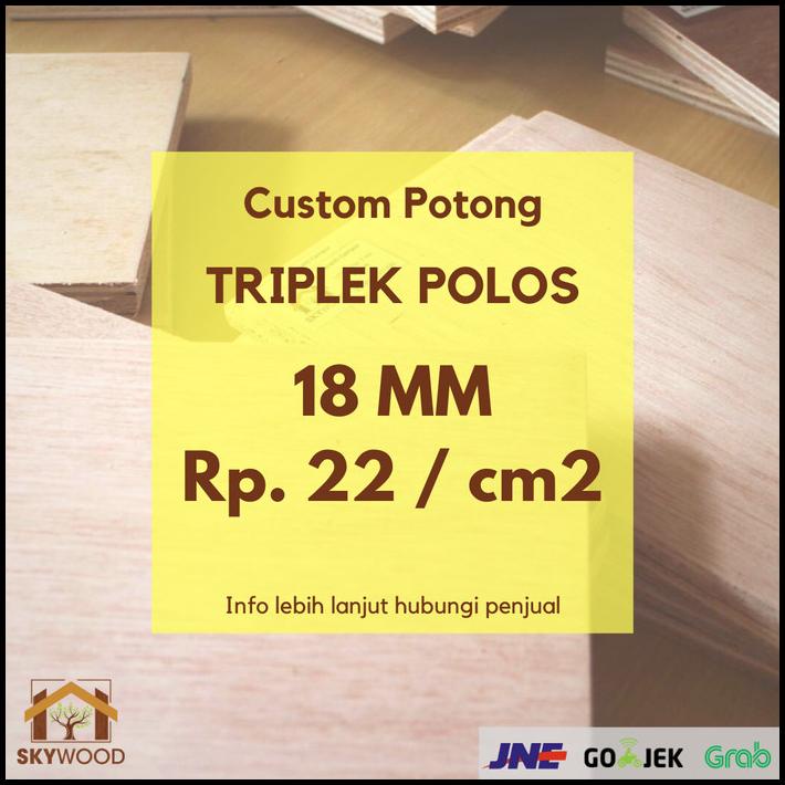 Triplek 18Mm Custom Ukuran / Triplek Custom / Jasa Potong Triplek