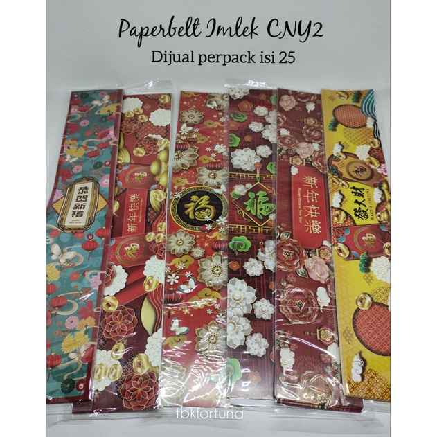 

PaperBelt Imlek CNY 2 isi 25pcs
